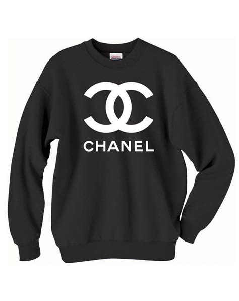 mens black chanel sweater|chanel crewneck.